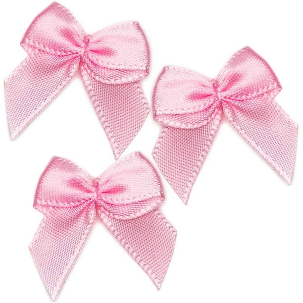 24 Mini Ribbon Flower BOWS 1" Craft Supplies Embellishment Pink/Green/White 24 Mini Ribbon Flower BOWS 1" Craft Supplies Embellishment Pink/Green/White